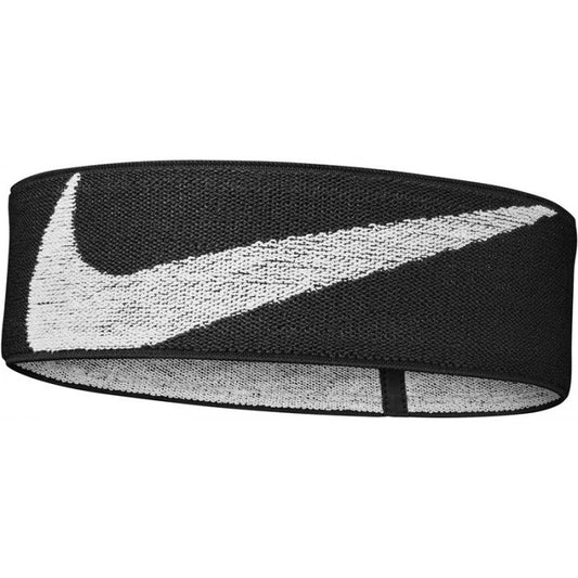 NIKE HEADBAND LOGO KNIT ELASTIC - BLACK