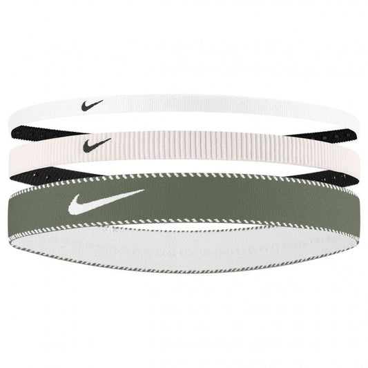 NIKE HAIRBAND FLEX CLASSIC MIXED WIDTH 3PK PINK/WHITE