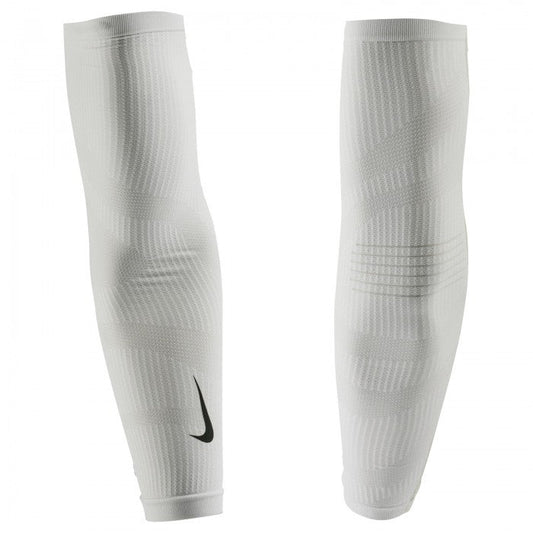 NIKE ZONED KNIT ARM SLEEVES WHITE/BLACK