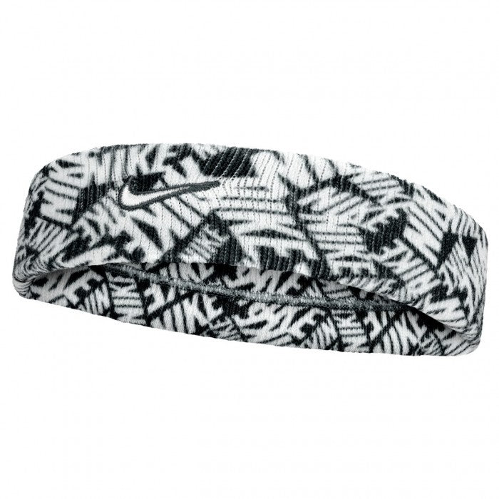 NIKE HEADBAND DRI-FIT SWOOSH CLASSIC PRINTED BLACK/WHITE