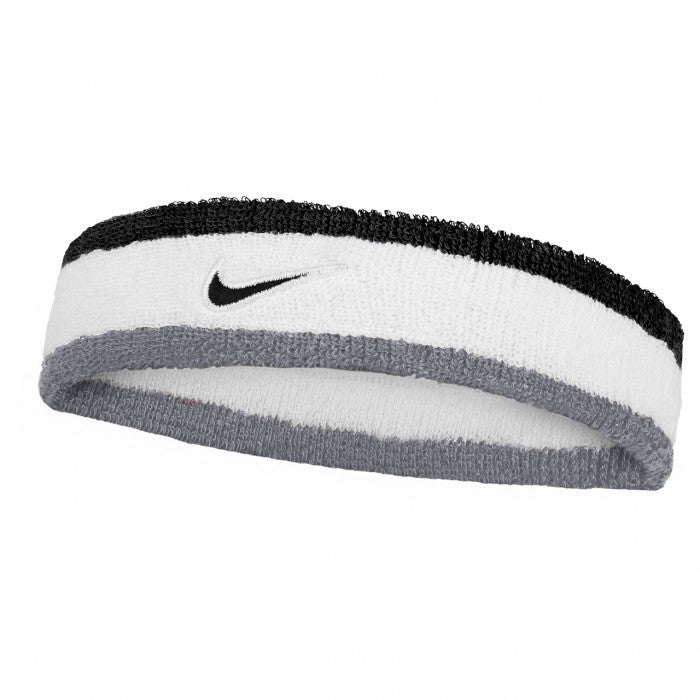 NIKE HEADBAND CLASSIC SWOOSH WHITE/GREY