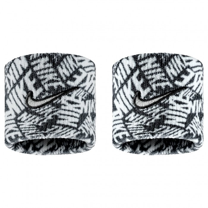 NIKE WRISTBAND DRI-FIT SWOOSH CLASSIC PRINTED BLACK/WHITE