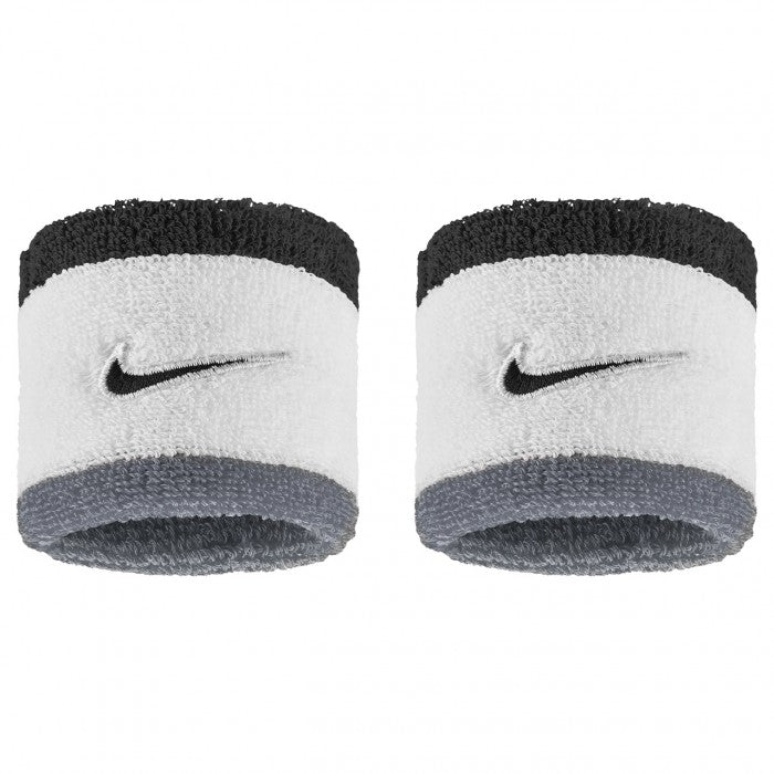 NIKE WRISTBAND CLASSIC SWOOSH WHITE/GREY/BLACK