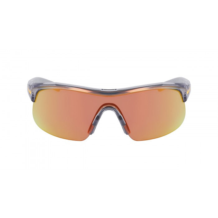 NIKE SUNGLASSES SHOW X1 SHINY WOLF GREY/ORANGE MIRROR