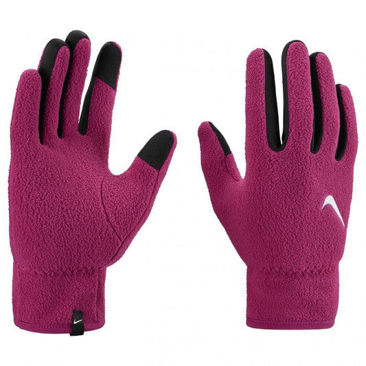 NIKE YOUTHS ONE THERMA-FIT FLEECE GLOVE- S.BEET