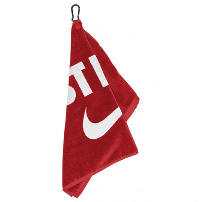 NIKE PERFORMANCE GOLF TOWEL- RED