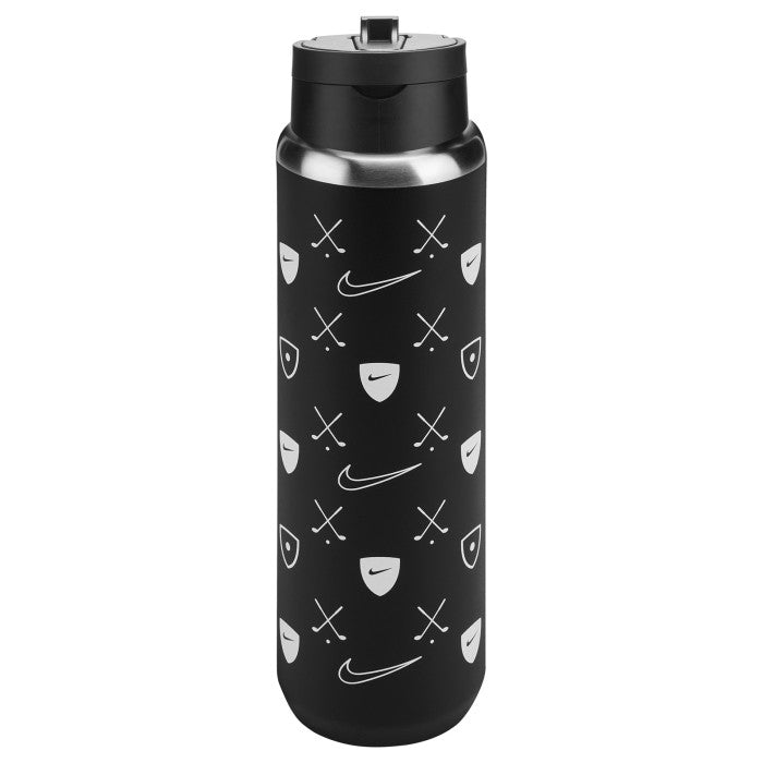 NIKE SS RECHARGE CHUG BOTTLE STRAW 24OZ GOLF BLACK