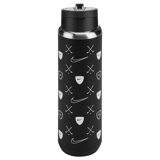 NIKE SS RECHARGE CHUG BOTTLE STRAW 24OZ GOLF BLACK