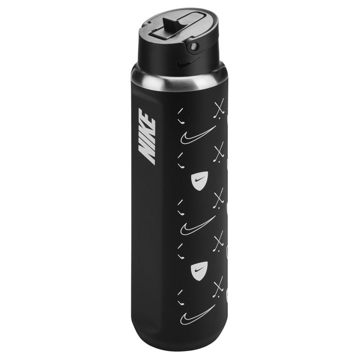 NIKE SS RECHARGE CHUG BOTTLE STRAW 24OZ GOLF BLACK