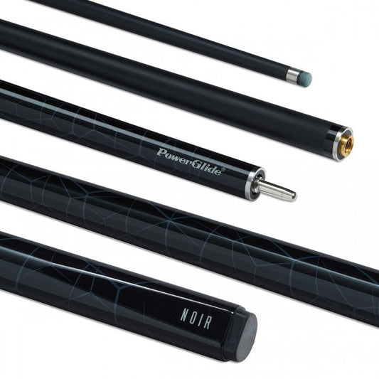 POWERGLIDE SNOOKER CUE F/GLASS NOIR 2 PIECE 10MM 18oz