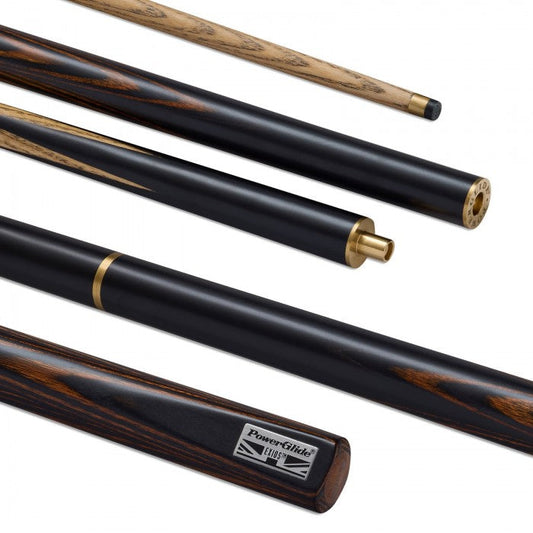 POWERGLIDE SNOOKER CUE EXIOS BROWN 2 PIECE 9.5MM 18oz