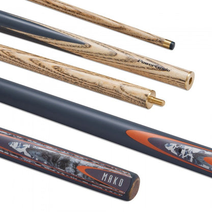 POWERGLIDE SNOOKER CUE MAKO 2 PIECE 10MM