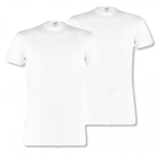 PUMA T-SHIRT 2 PACK WHITE