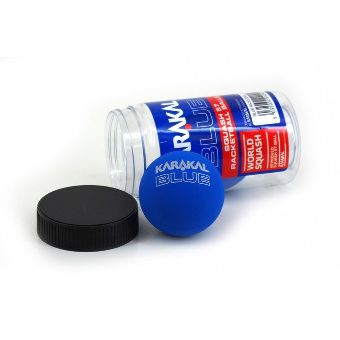 KARAKAL RACKETBALL BALLS BLUE (REC)- TUBE OF 2