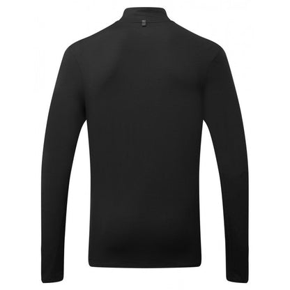RONHILL MENS CORE THERMAL 1/2 ZIP TEE BLACK
