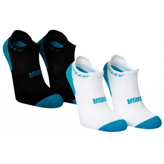 HILLY ACTIVE SOCKLET SOCK MINIMUM (TWIN PACK) WHITE/BLACK/PEA