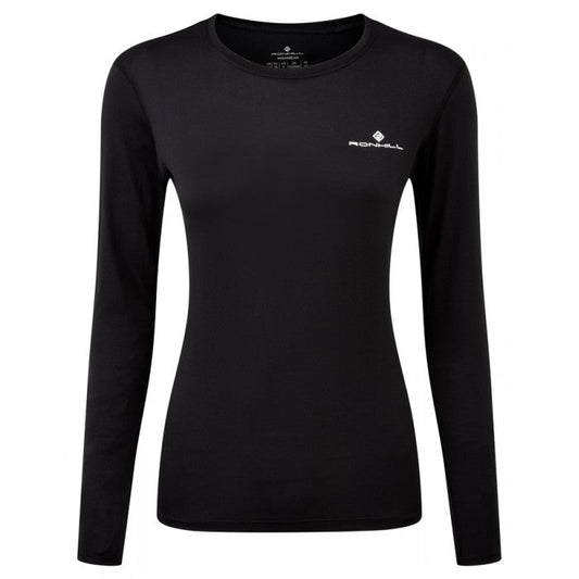 RONHILL WOMENS CORE LONG SLEEVE TEE BLACK