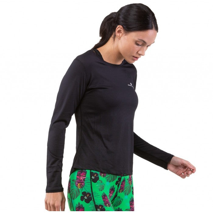 RONHILL WOMENS CORE LONG SLEEVE TEE BLACK