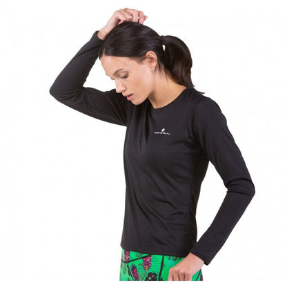RONHILL WOMENS CORE LONG SLEEVE TEE BLACK