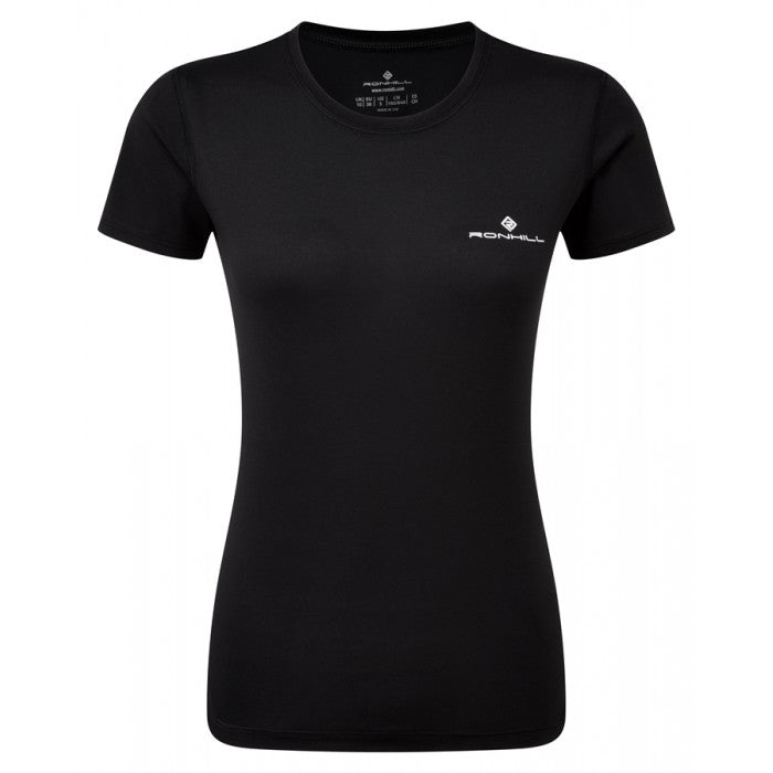 RONHILL WOMENS CORE SHORT SLEEVE TEE BLACK