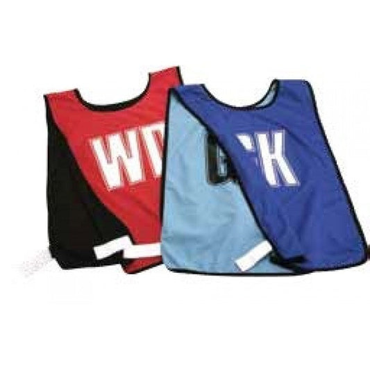 ZZ REVERSIBLE MESH NETBALL BIBS ROYAL/SKY (set of 7)