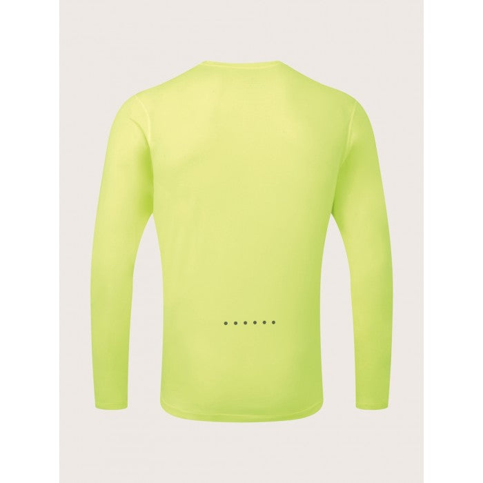 RONHILL MENS CORE LONG SLEEVE TEE- FLUO YELLOW