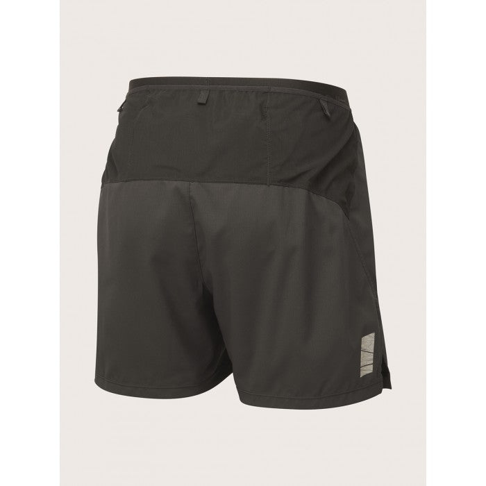 RONHILL MENS TECH ALL-TERRAIN 5in SHORT- BLACK