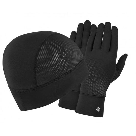 RONHILL BEANIE & GLOVE SET BLACK