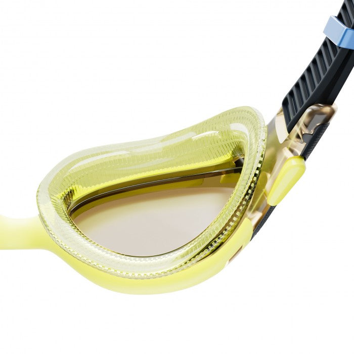 SPEEDO GOGGLES BIOFUSE MENS 2.0 MIRROR YELLOW/SMOKE