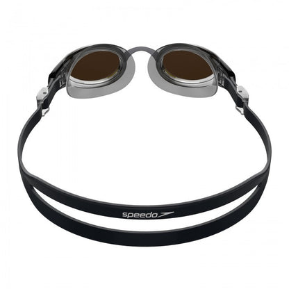 SPEEDO GOGGLES MARINER PRO MIRROR MENS BLACK/ORANGE