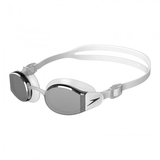 SPEEDO GOGGLES MARINER PRO MIRROR MENS WHITE/GREY