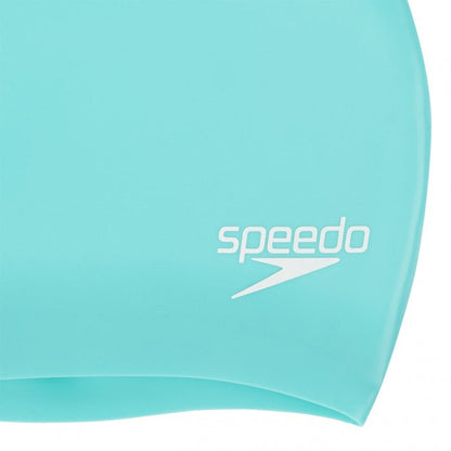 SPEEDO SWIM CAP LONG HAIR ADULTS GREEN