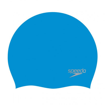 SPEEDO SILICONE CAP ADULTS BLUE/SILVER