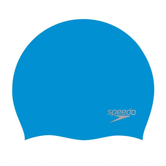 SPEEDO SILICONE CAP ADULTS BLUE/SILVER