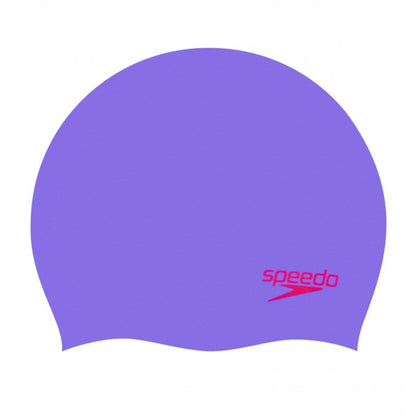SPEEDO SILICONE CAP JUNIOR PURPLE/RED