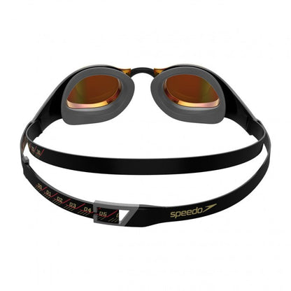SPEEDO GOGGLES FASTSKIN ADULT PURE FOCUS MIRROR BLACK/RED