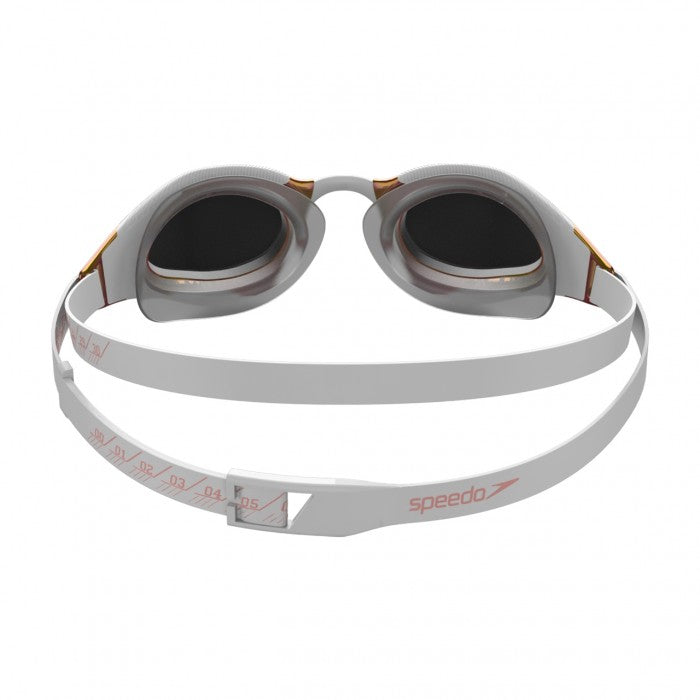 SPEEDO GOGGLES FASTSKIN ADULT HYPER ELITE MIRROR WHITE/GOLD