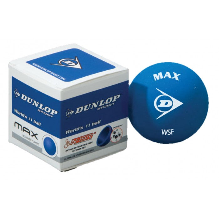 SQUASH BALLS DUNLOP INTRO BLUE SPEED (SINGLE BALL)