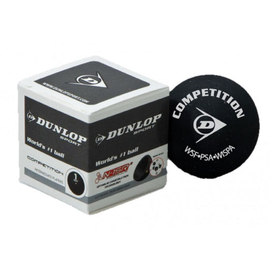 SQUASH BALLS DUNLOP COMPETITION (SINGLE BALL)
