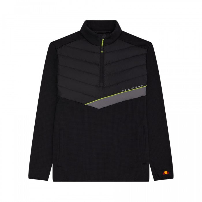 ELLESSE (SS24) MENS GUEZA HALF ZIP TOP BLACK