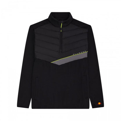 ELLESSE (SS24) MENS GUEZA HALF ZIP TOP BLACK