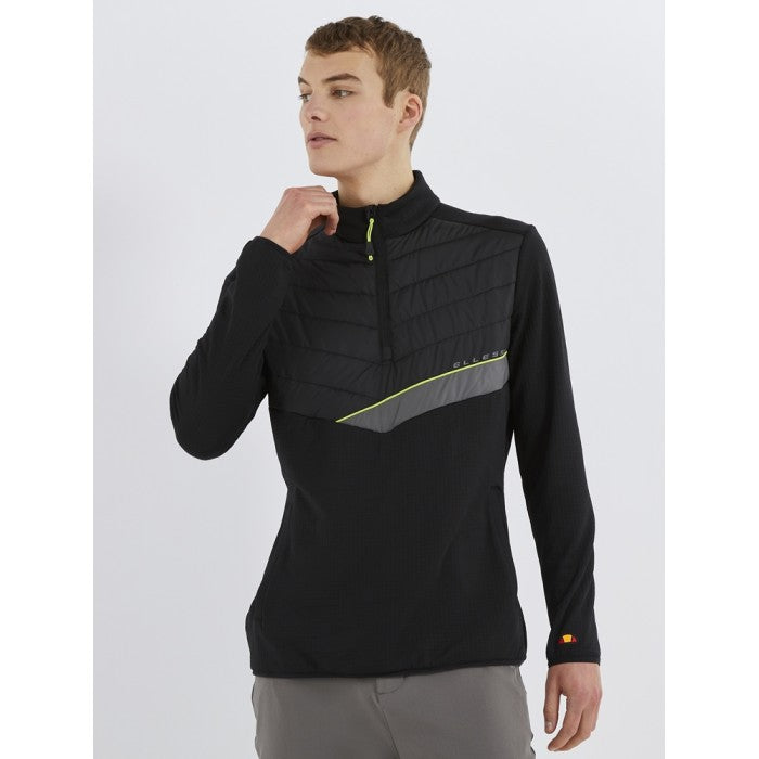 ELLESSE (SS24) MENS GUEZA HALF ZIP TOP BLACK