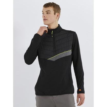ELLESSE (SS24) MENS GUEZA HALF ZIP TOP BLACK