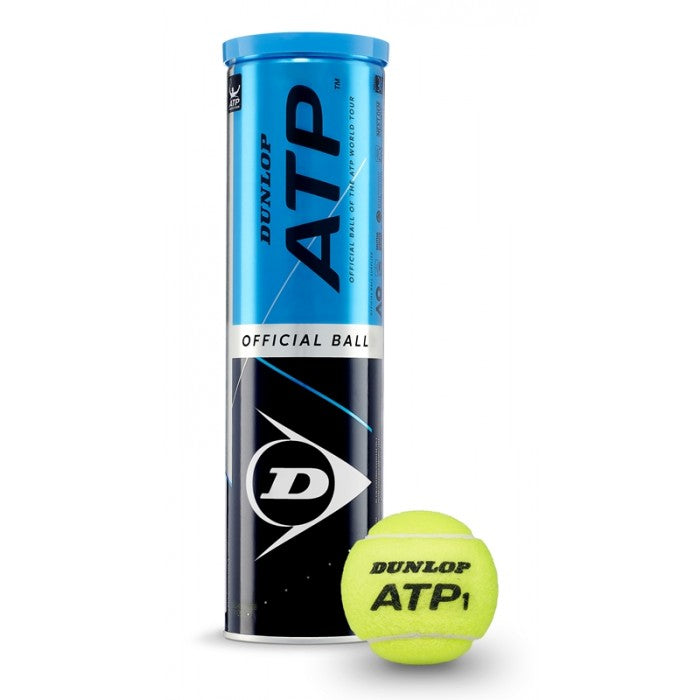 DUNLOP ATP TENNIS BALLS (4 BALL TUBE)