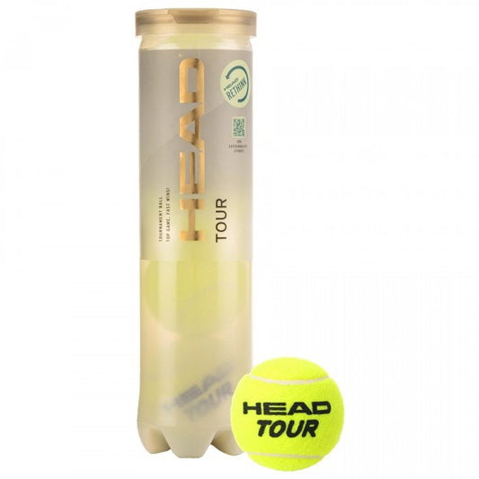 HEAD TENNIS BALLS TOUR (4 BALL TUBE)