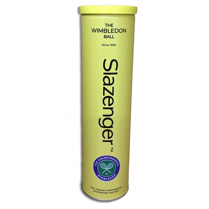 SLAZENGER WIMBLEDON TENNIS BALLS (4 BALL TUBE)