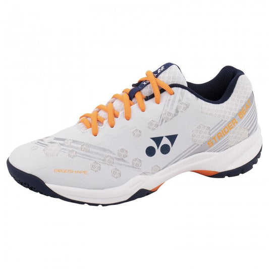 YONEX MENS SHOE STRIDER BEAT WHITE/ORANGE