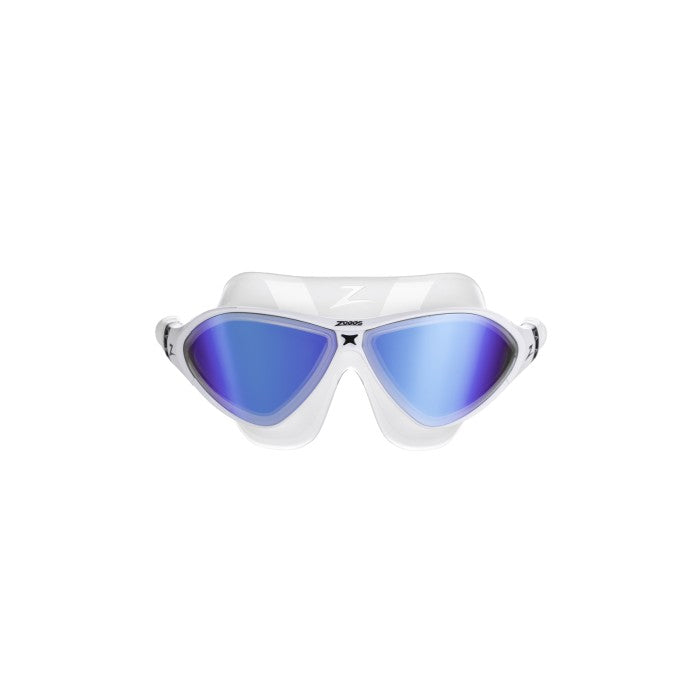 ZOGGS MASK HORIZON FLEX TITANIUM - CLR/WHT/M.BLUE