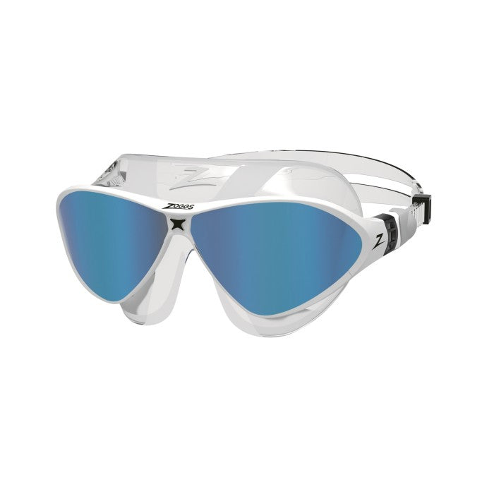 ZOGGS MASK HORIZON FLEX TITANIUM - CLR/WHT/M.BLUE