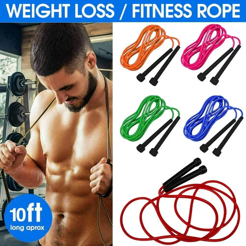 6x Skipping Rope Jumping Speed Fitness Boxing Exercise Adult Kids Jump Workout